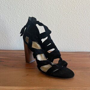 Splendid - Suede Strap Heels with Wood Heel